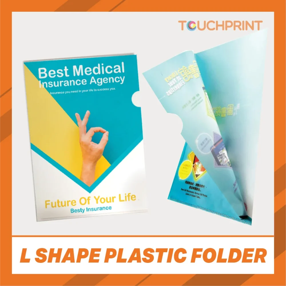 L shape Plastic Folder